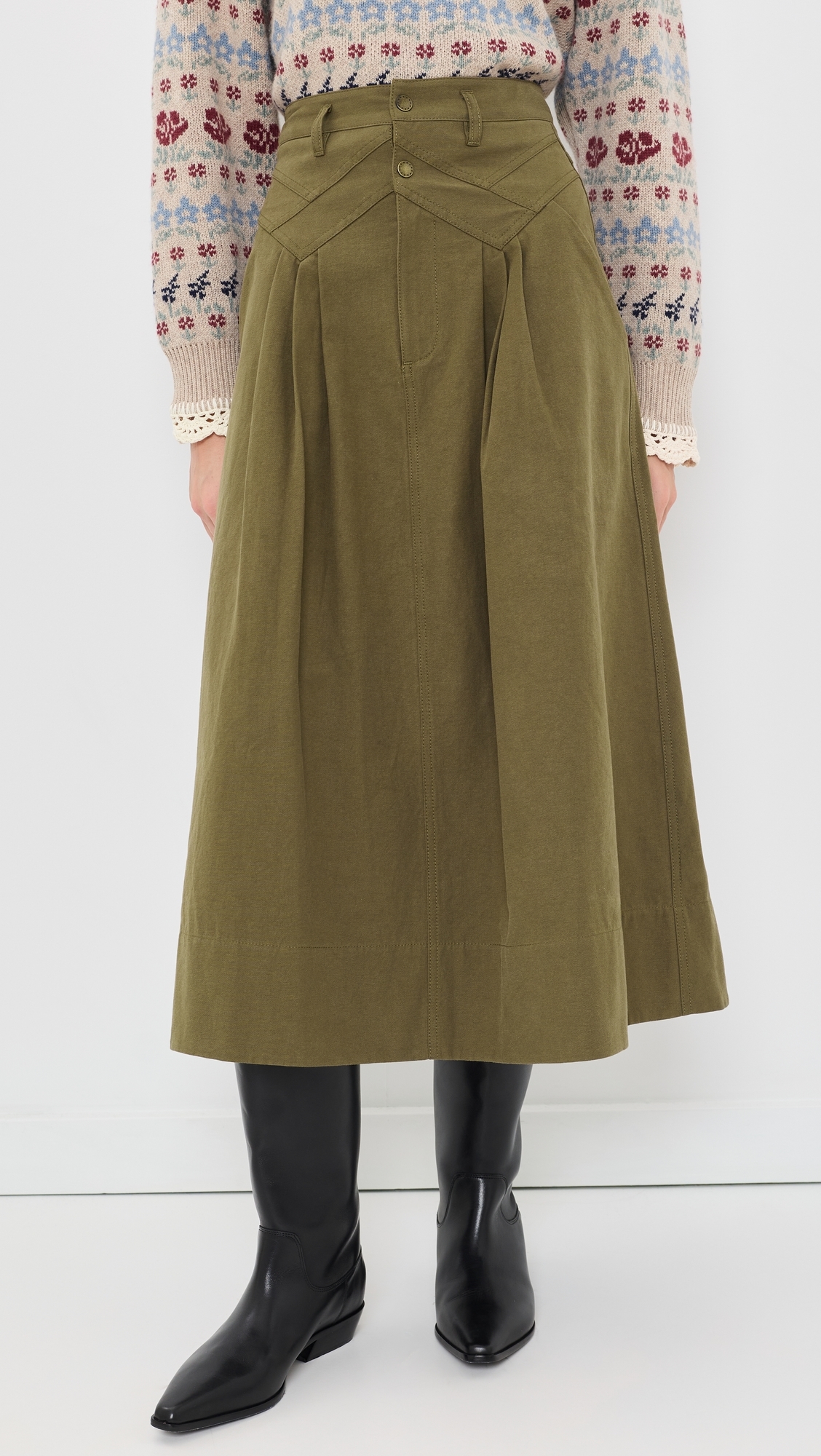The Field Skirt Olive
