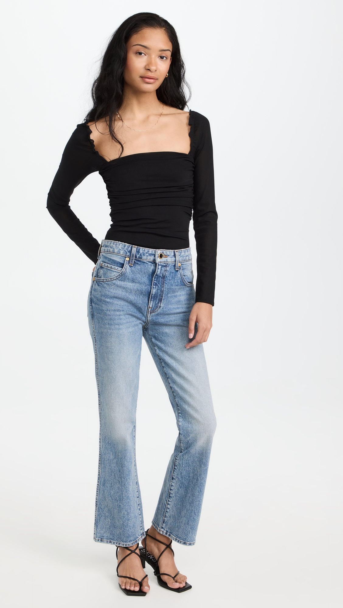 Ambitionist 여성 Fancy Thong Bodysuit Black