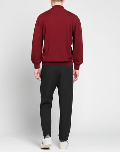 Man Turtleneck Burgundy Size 48 Merino Wool