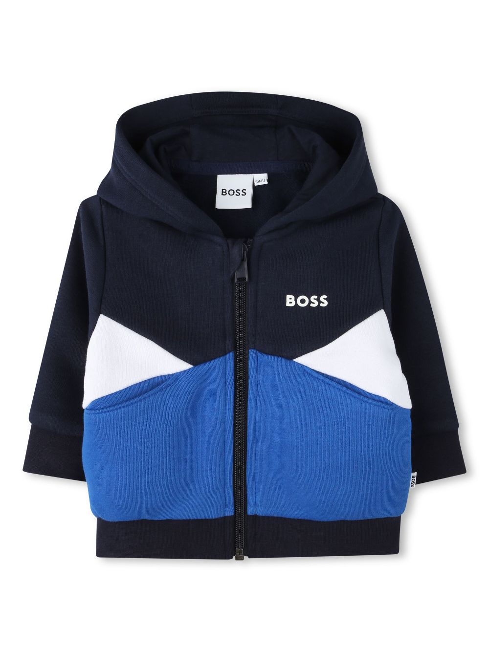 Logo-appliqué hoodie - Blue