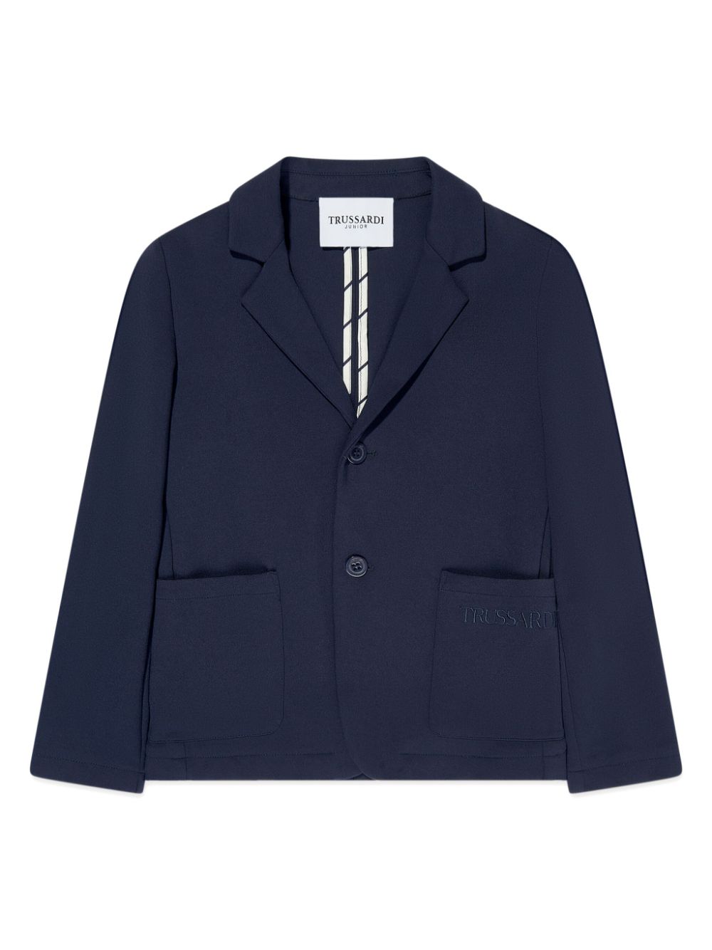 Jersey-texture blazer - Blue
