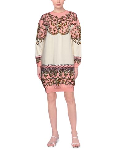 Woman Mini dress Pink Size 6 Virgin Wool