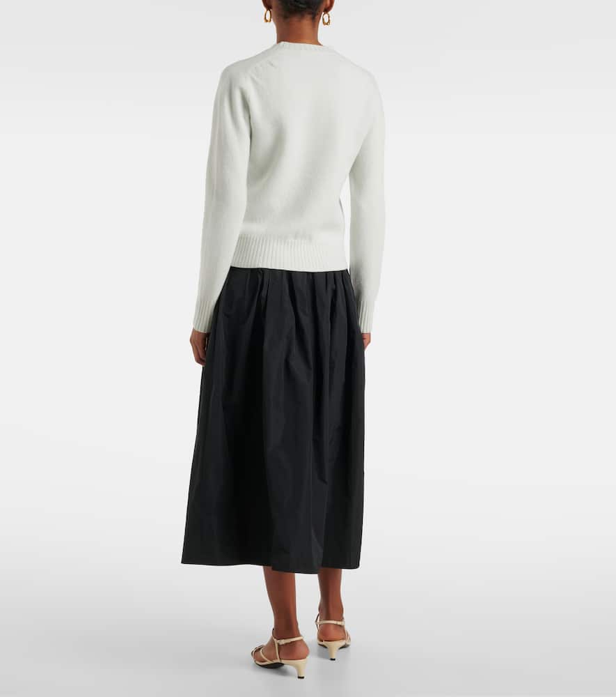 Jil Sander Cutout satin midi dress