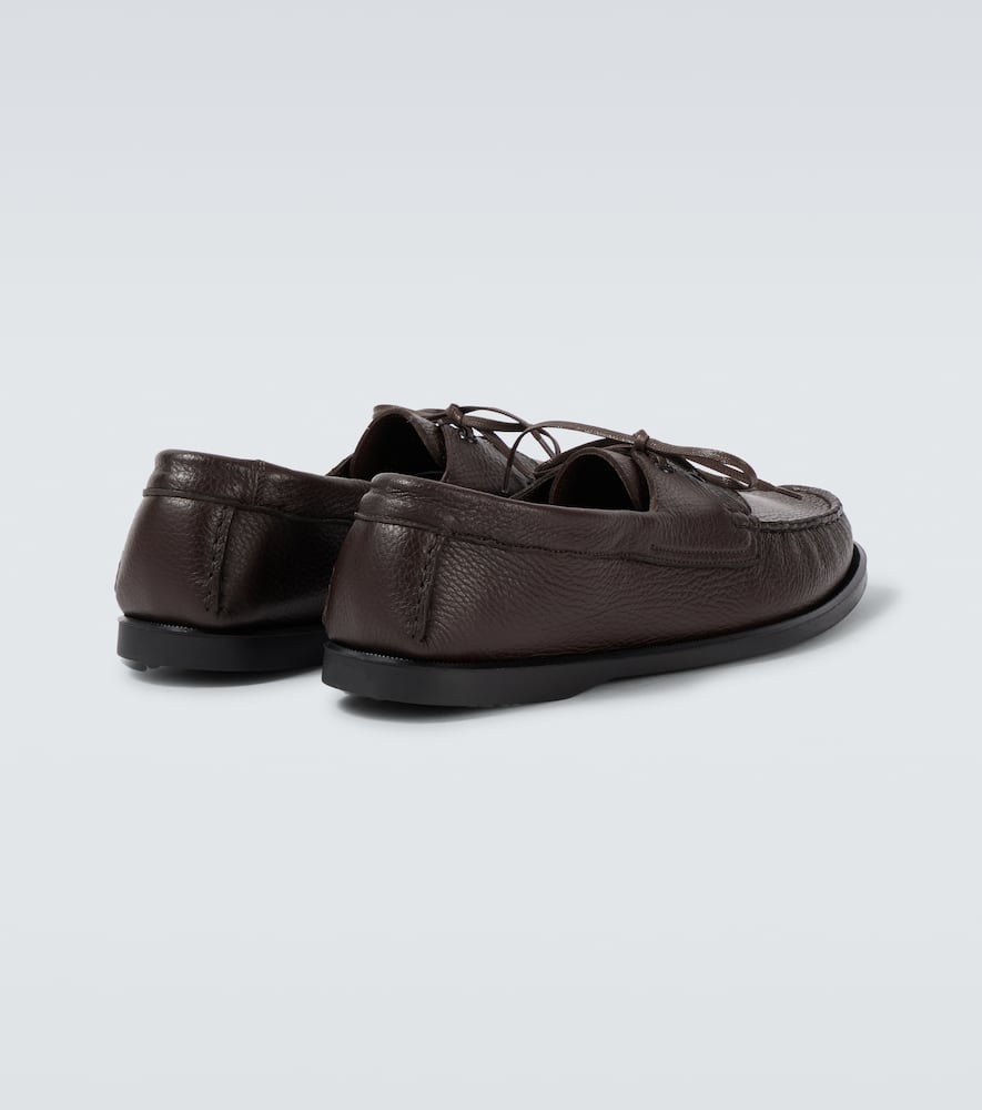 Saman Amel City Moc leather boat shoes