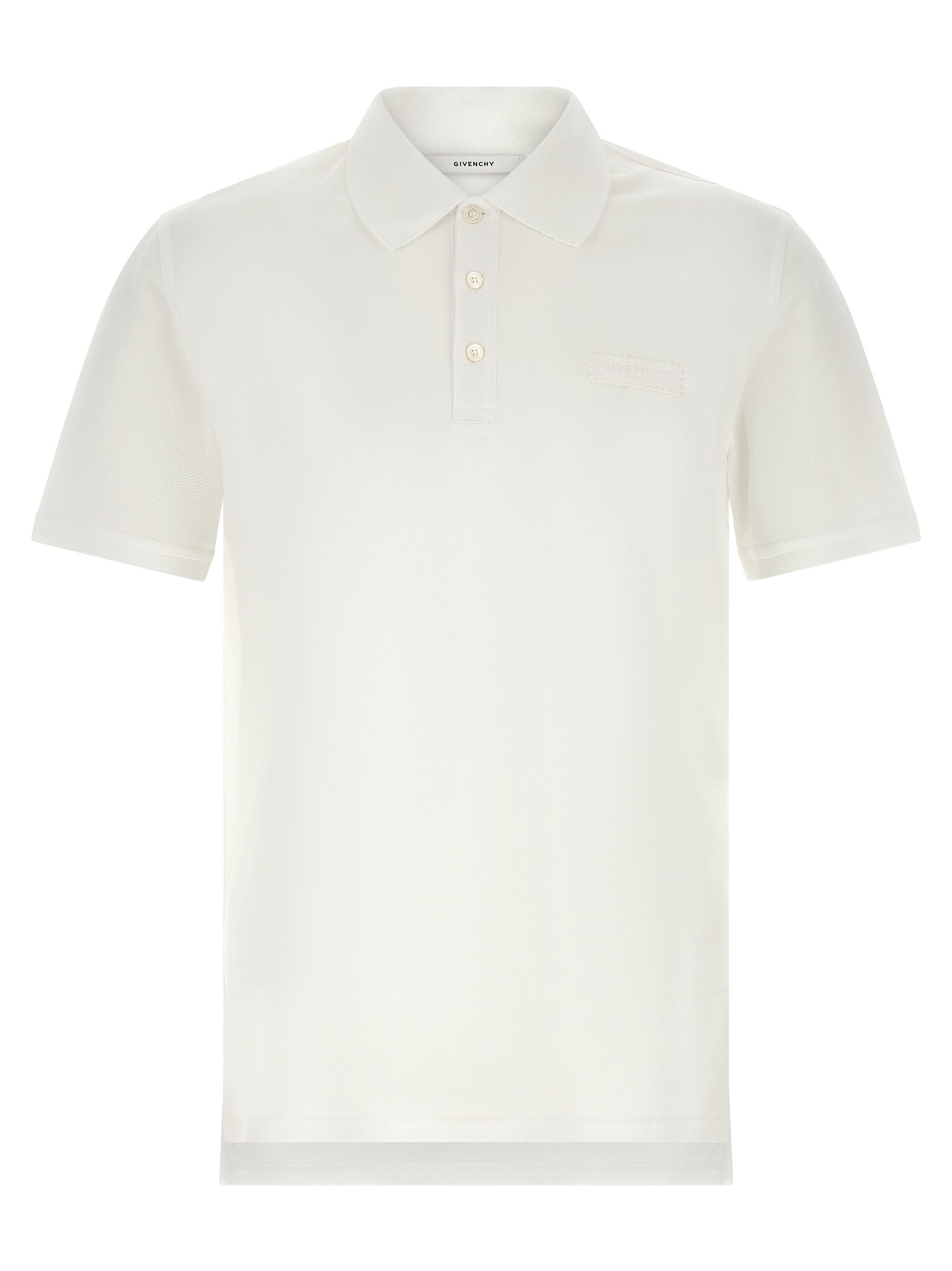 Piqué Cotton Polo Shirt — White