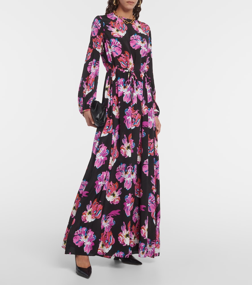 Sydney printed silk-blend maxi dress