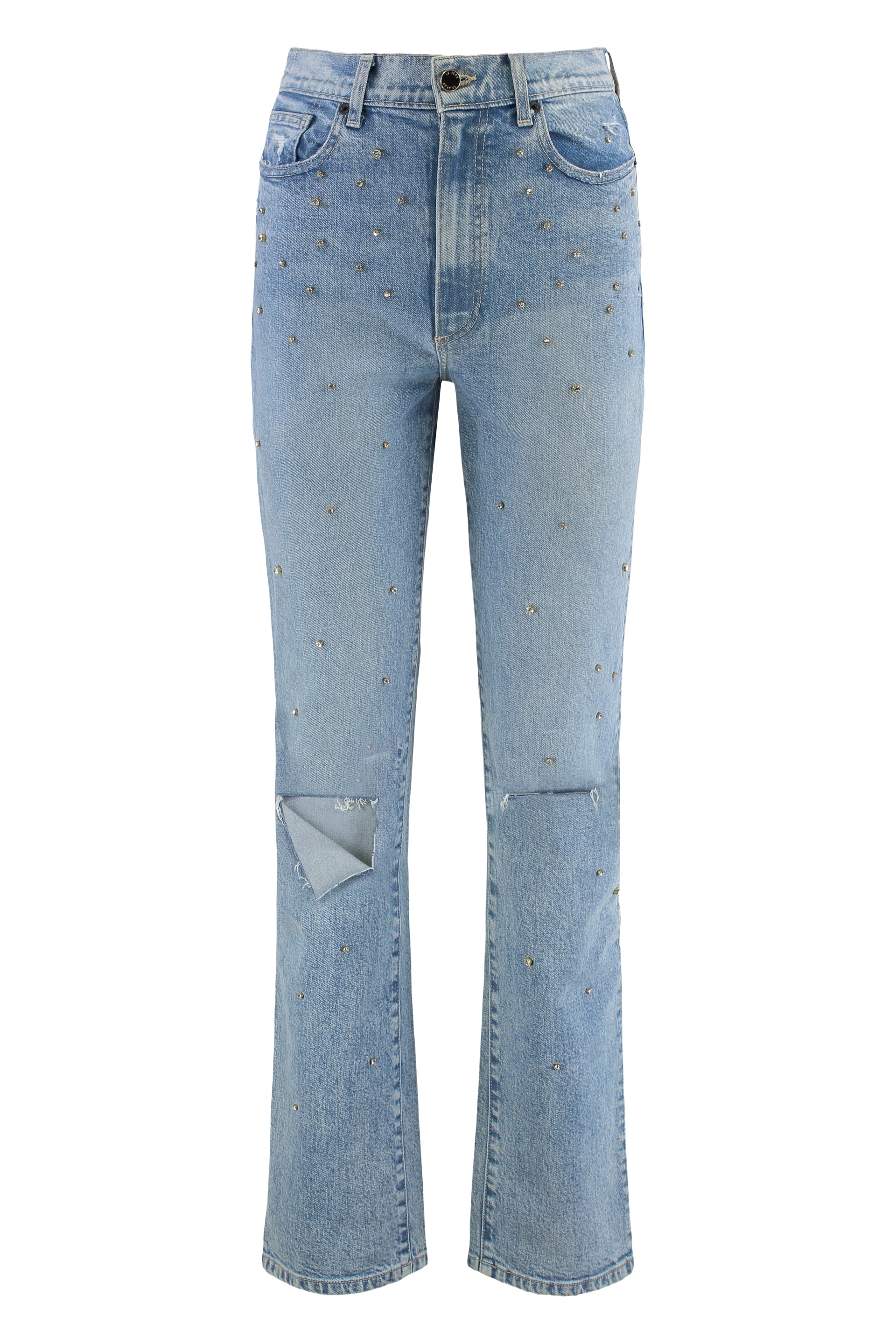 Studded Distressed Jeans