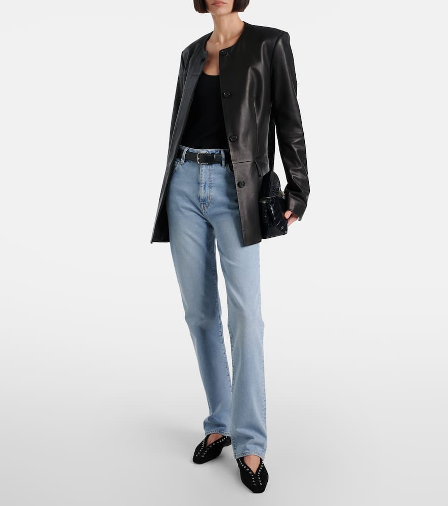 Ruler high-rise straight jeans