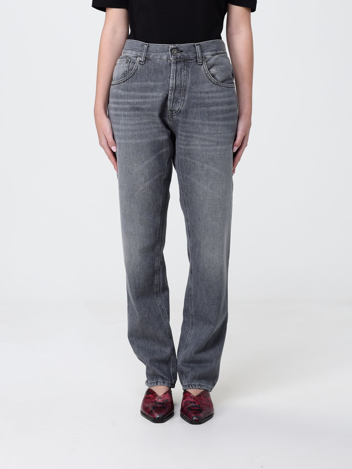 Jeans Woman color Mouse Grey