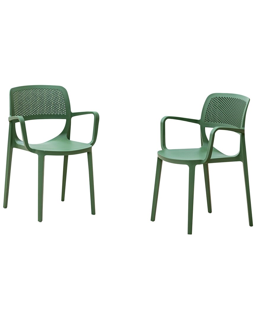 Rainbow Outdoor Mila Set of 2 Stackable Armchairs