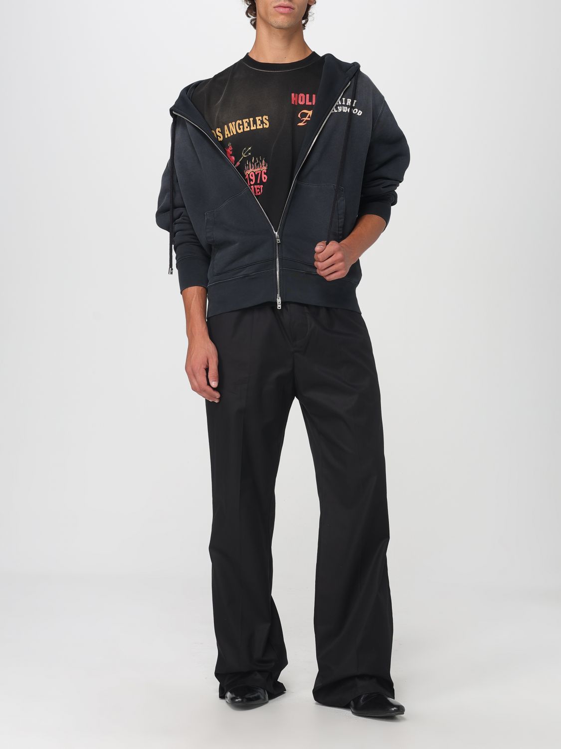 Pants Men color Black