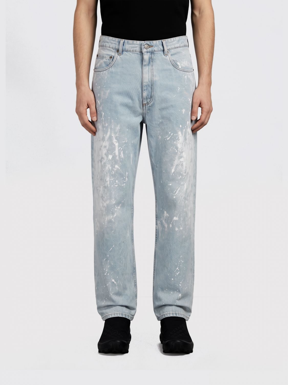Jeans Men color Gnawed Blue