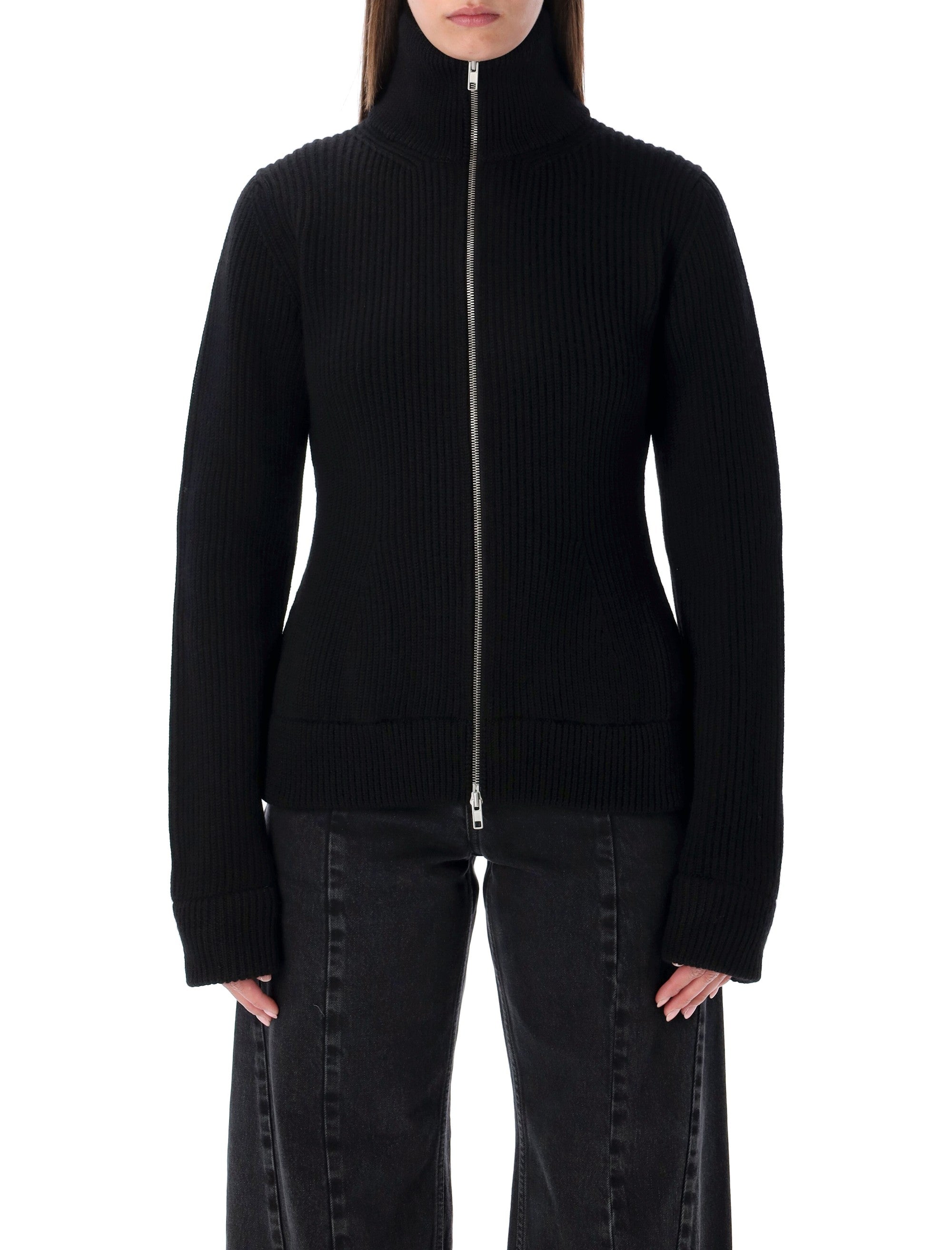 Wool Zipped Cardigan