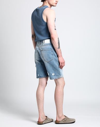 Man Denim shorts Blue