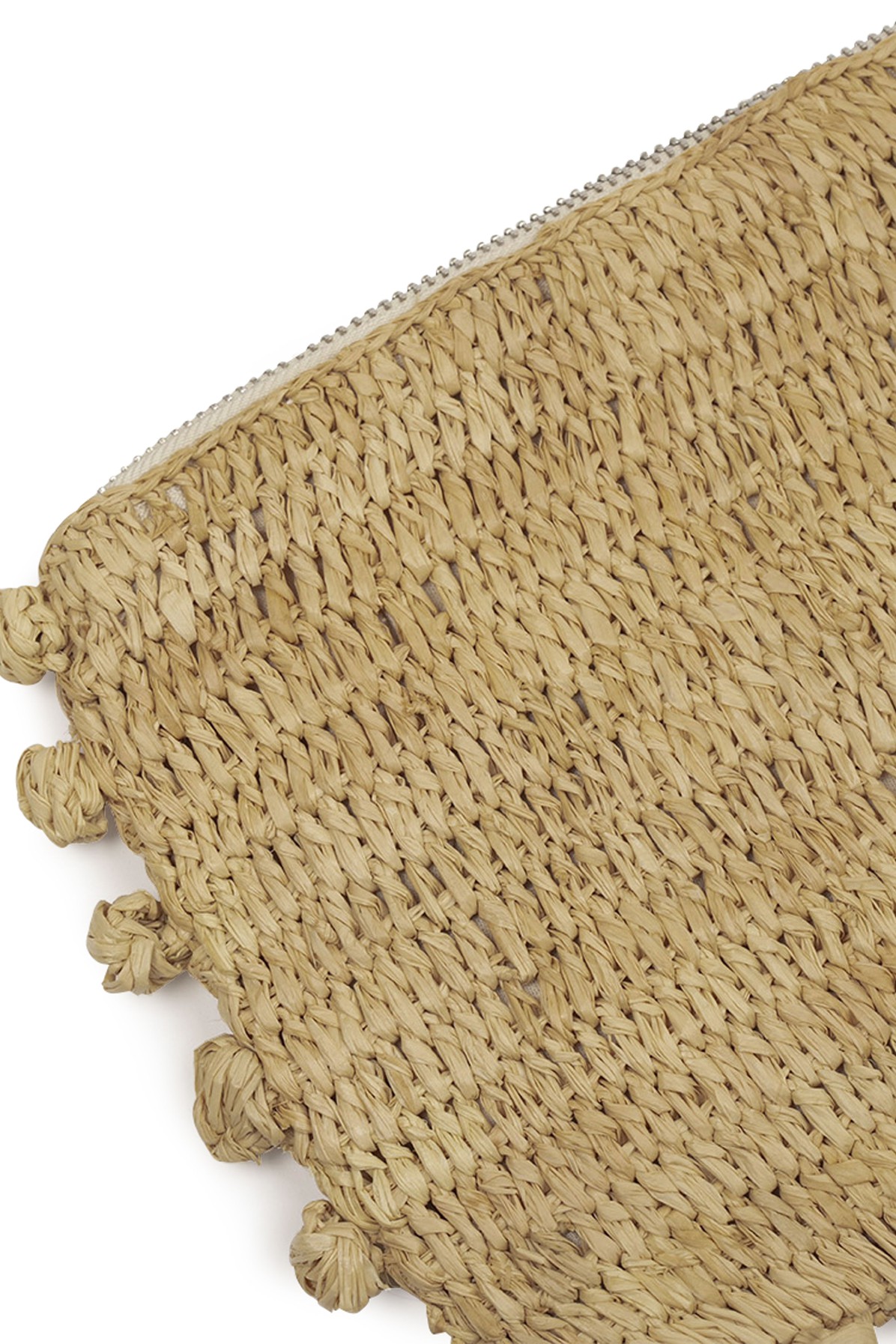 Raffia Flat Pouch