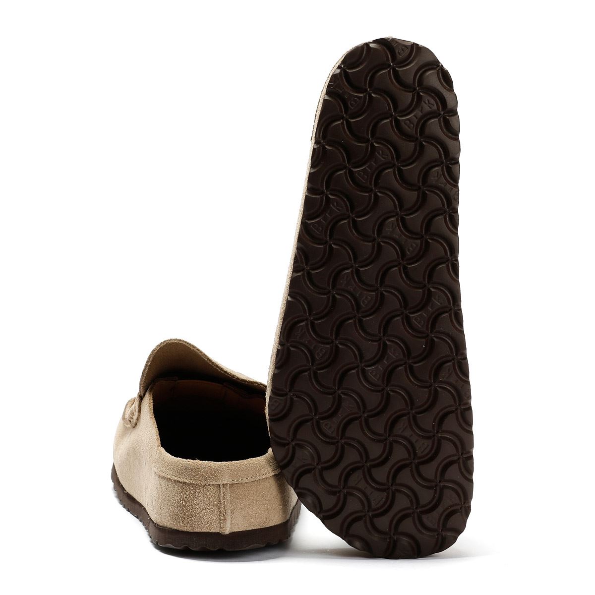 Birkenstock Naples Suede Taupe Regular Clog