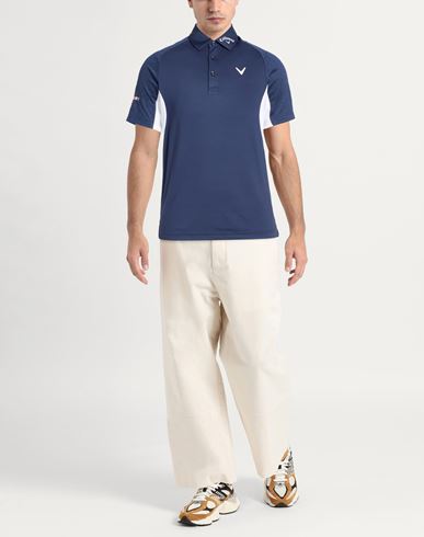 Man Polo shirt Navy Size XS Polyester, Recycled polyester, Elastane