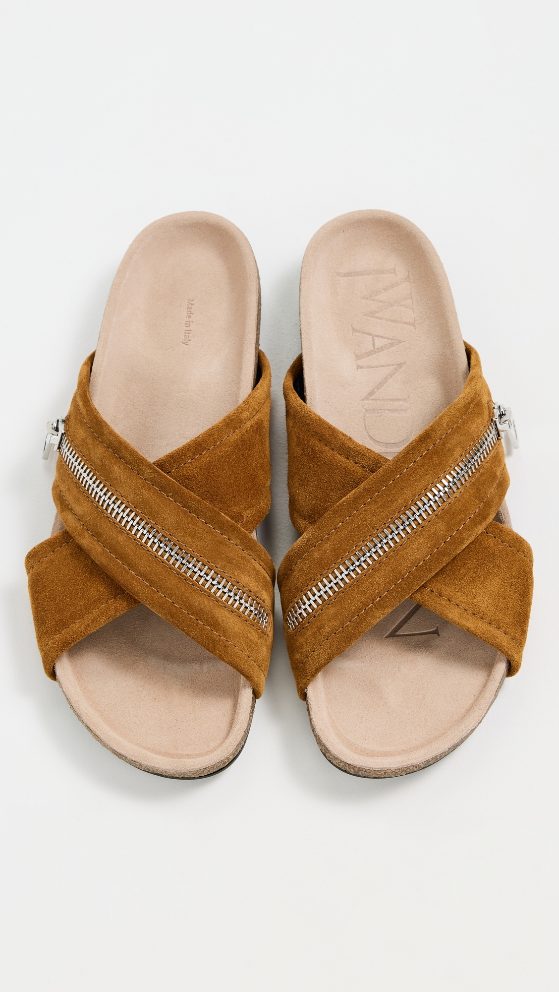 제이 더블유 앤더슨 여성 Biker Slide Sandals Tan
