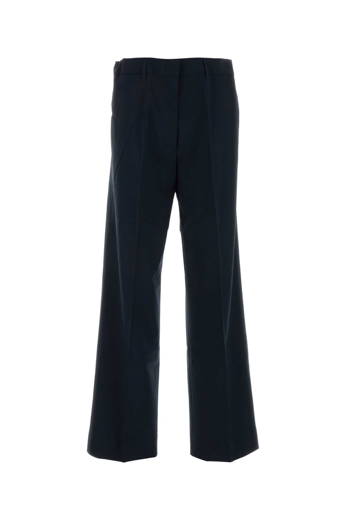 Stretch Wool Trousers — Navy