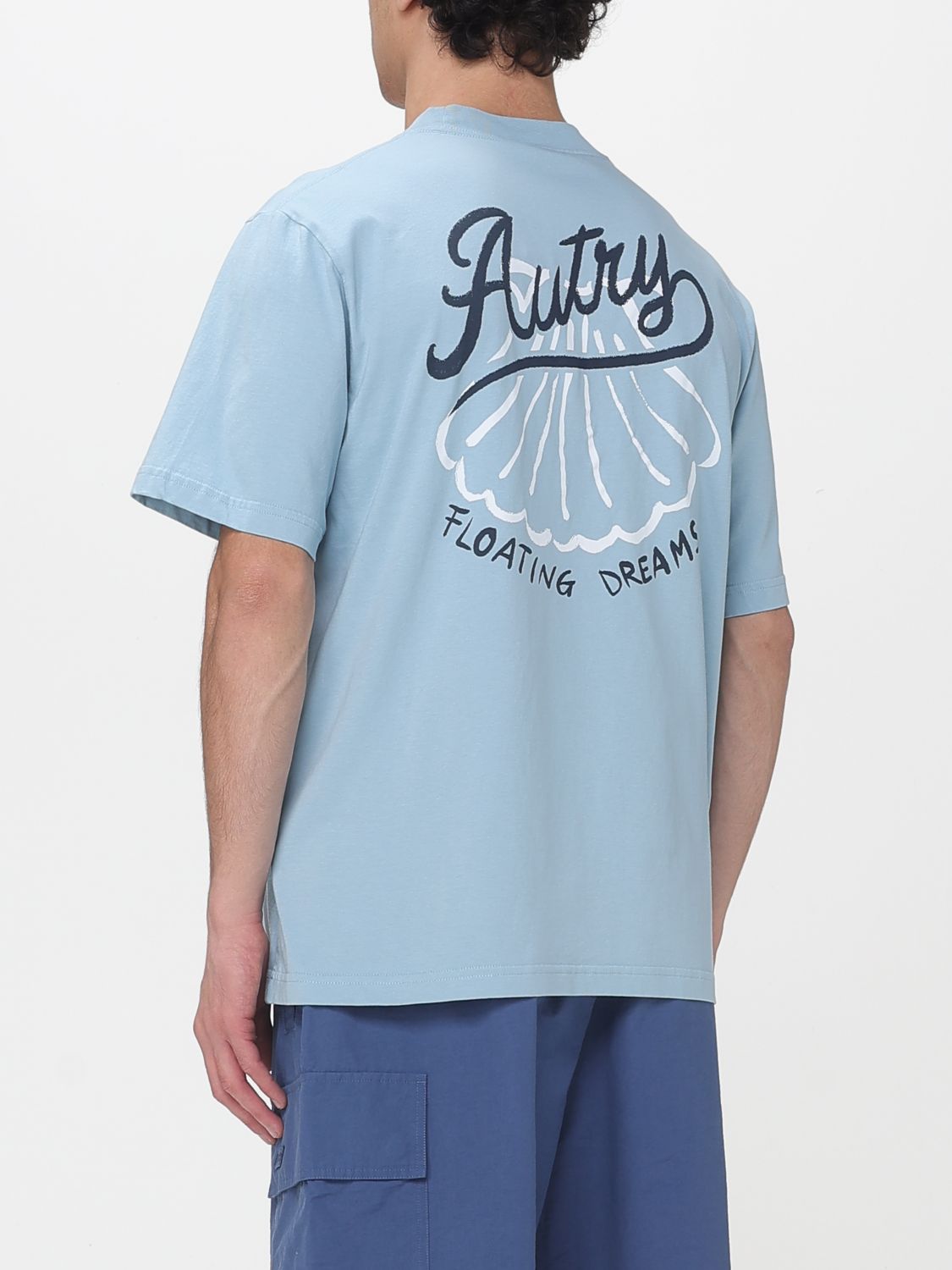 Polo Shirt Men color Gnawed Blue