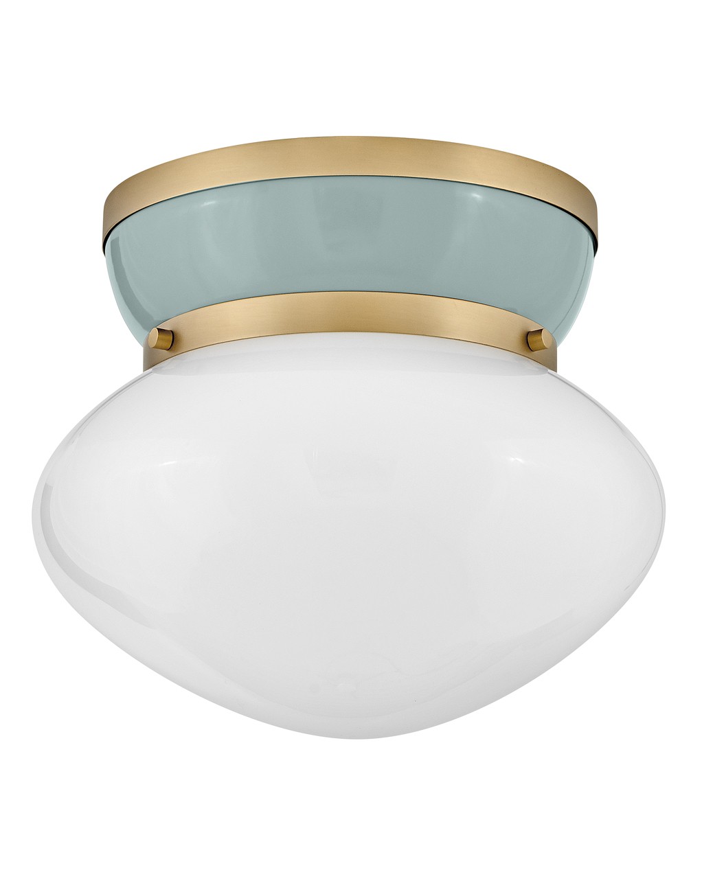 Lacquered Brass LED Flush Mount from the Lucy Collection