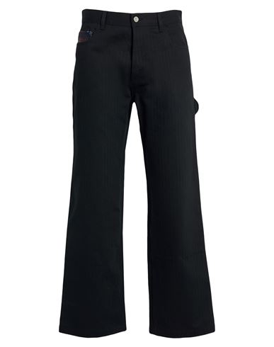 Man Pants Black Size 36 Cotton, Polyamide