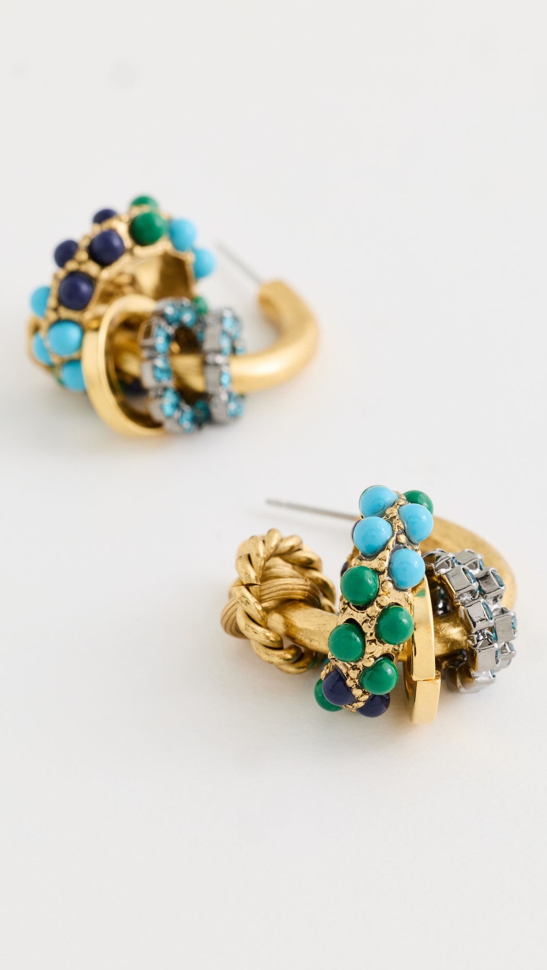 Enna Earrings Green Turquoise One Size