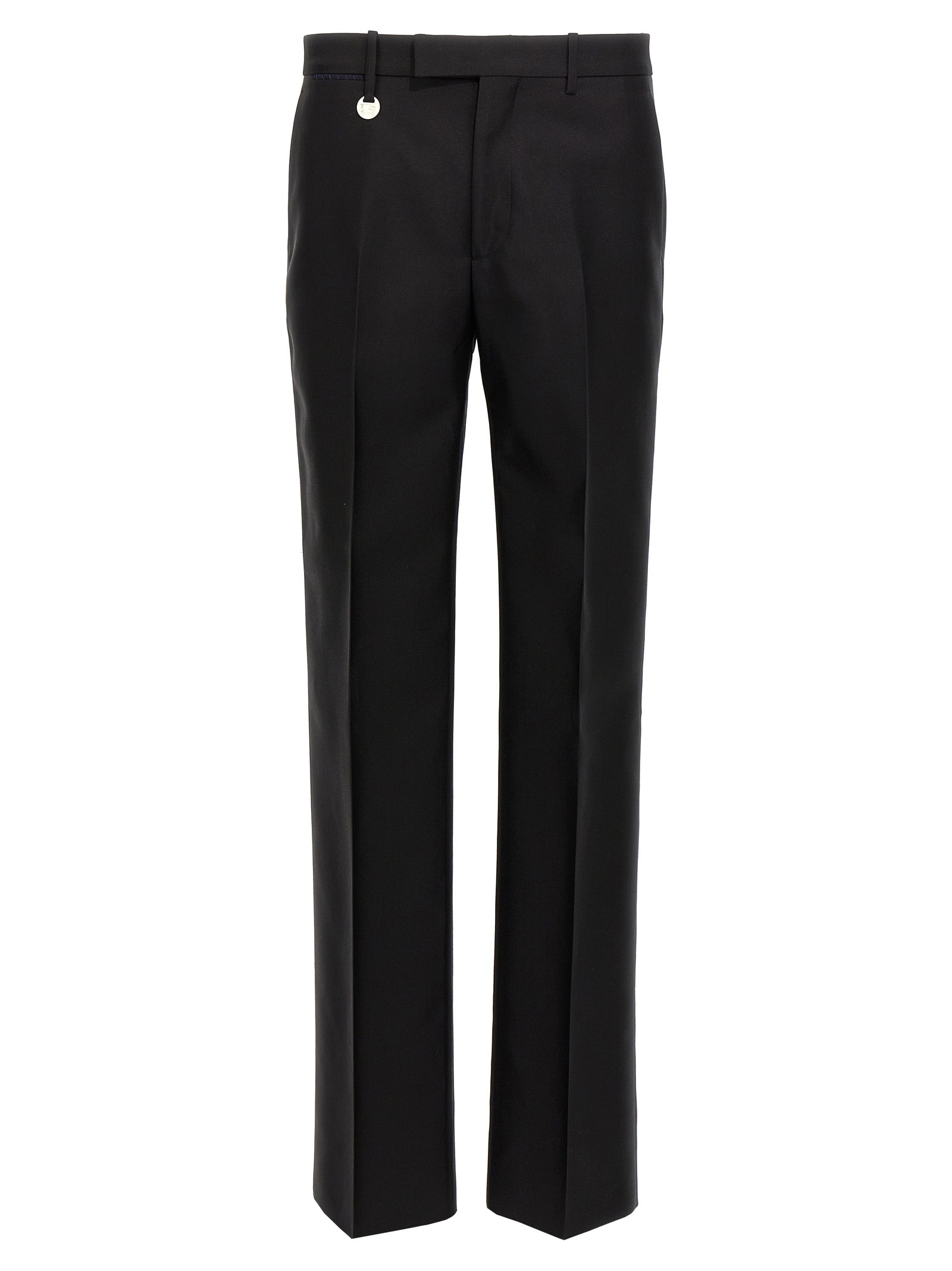 Virgin Wool Trousers — Black