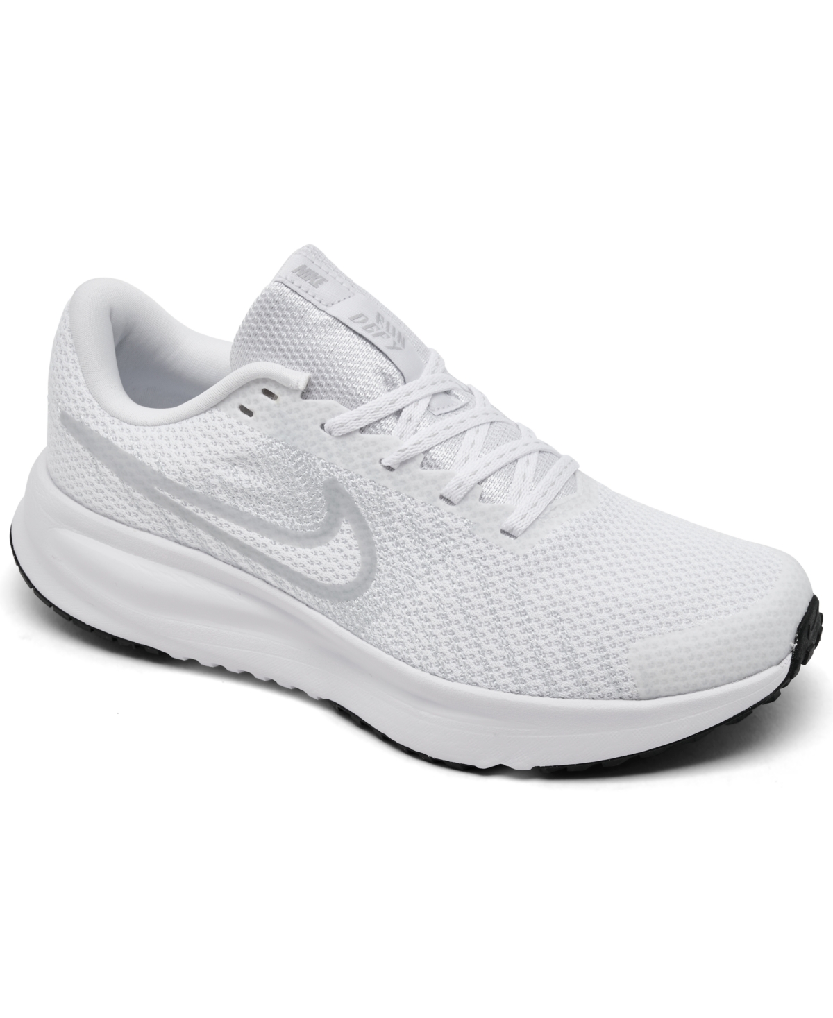 Women's Run Defy All Day Running Sneakers from Finish Line - White, Black, Platinum