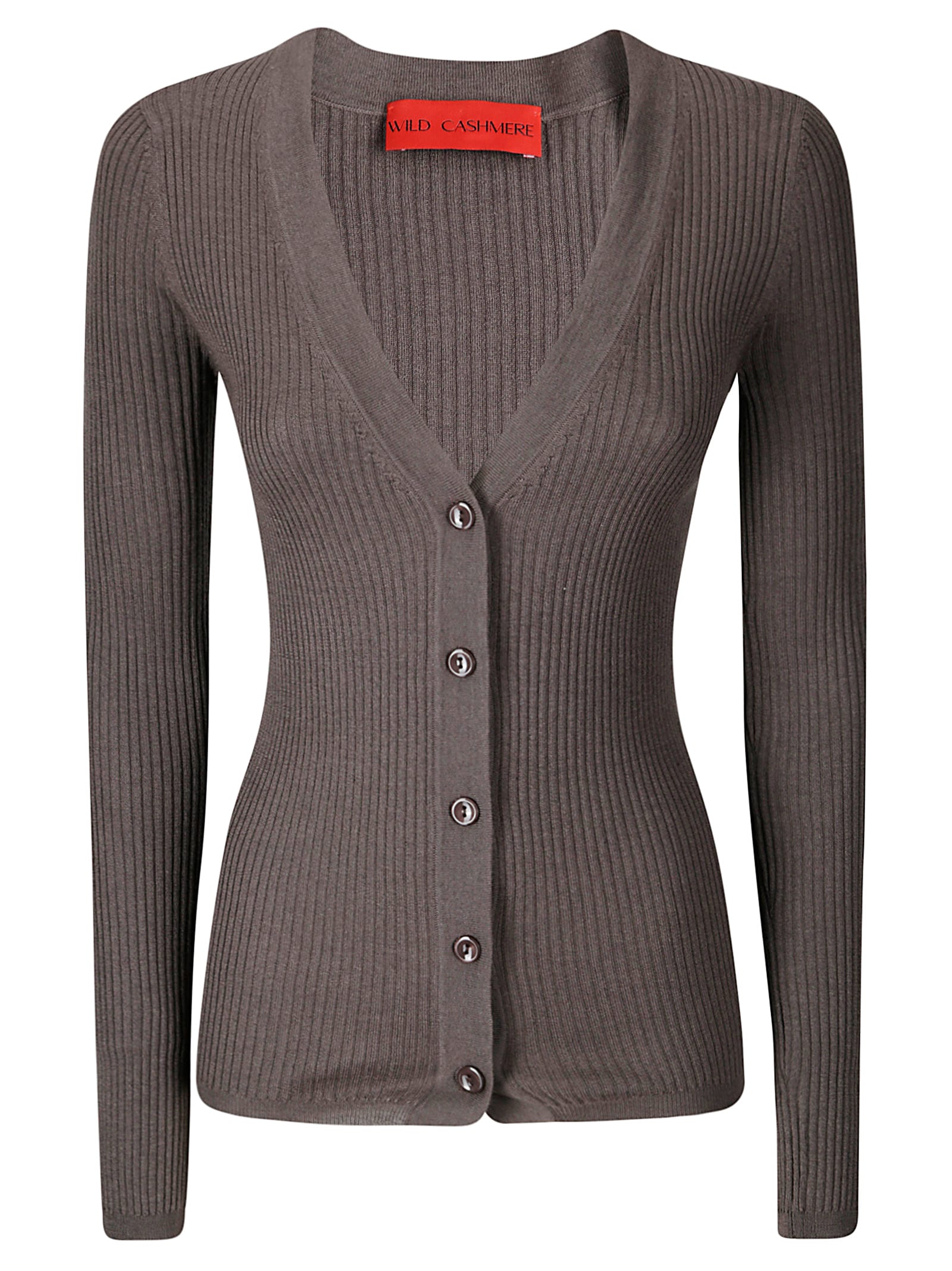 V-neck cardigan - Grey