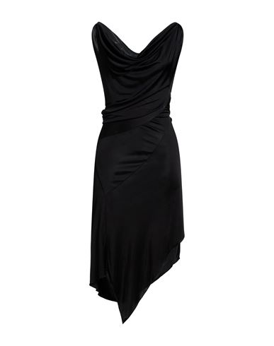 Woman Midi dress Black Size S Viscose
