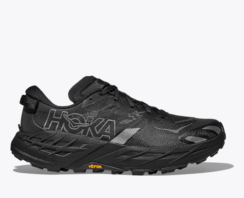 HOKA Men's Speedgoat 7 Shoes in Black/Outer Orbit