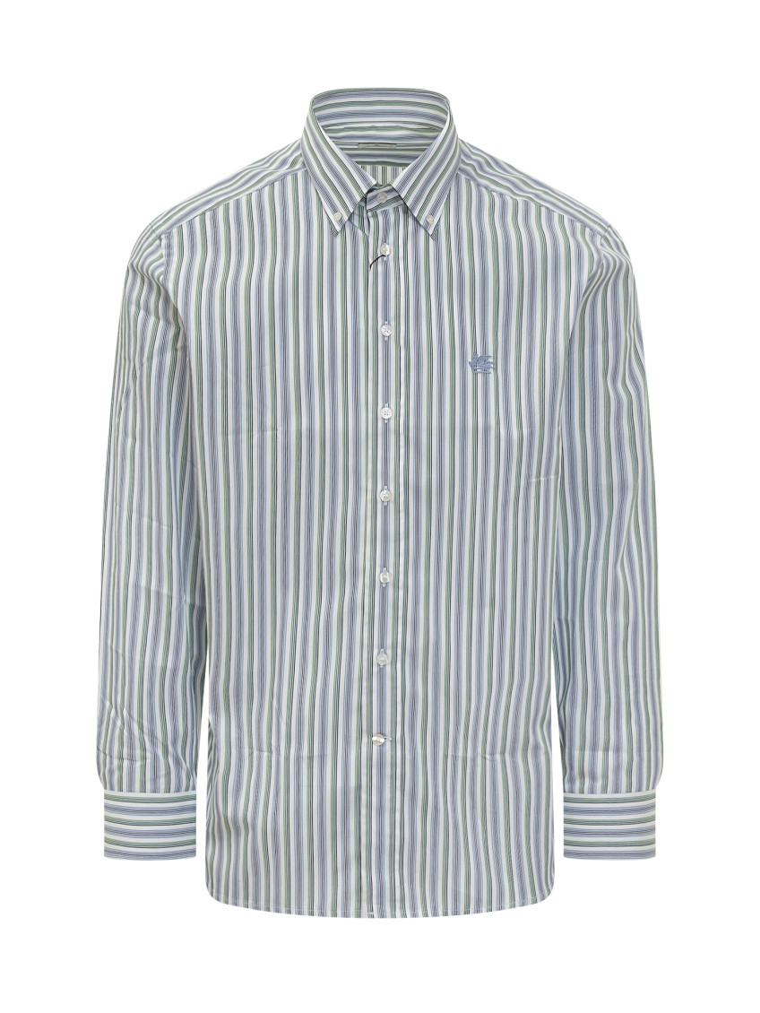 Blue Regular Stripes Shirt