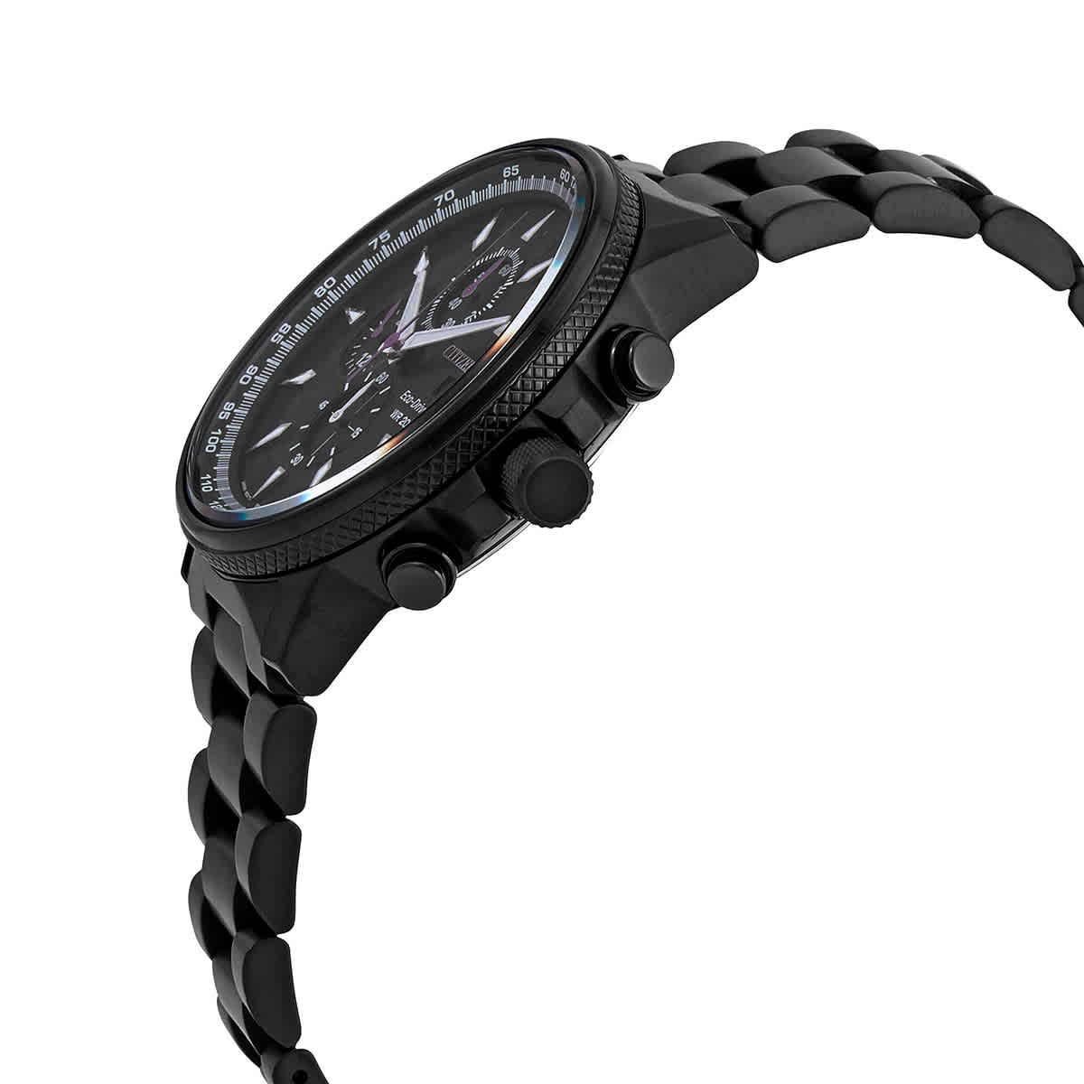 Eco-Drive Marvel Black Panther Chronograph Black Dial Mens Watch CA0297