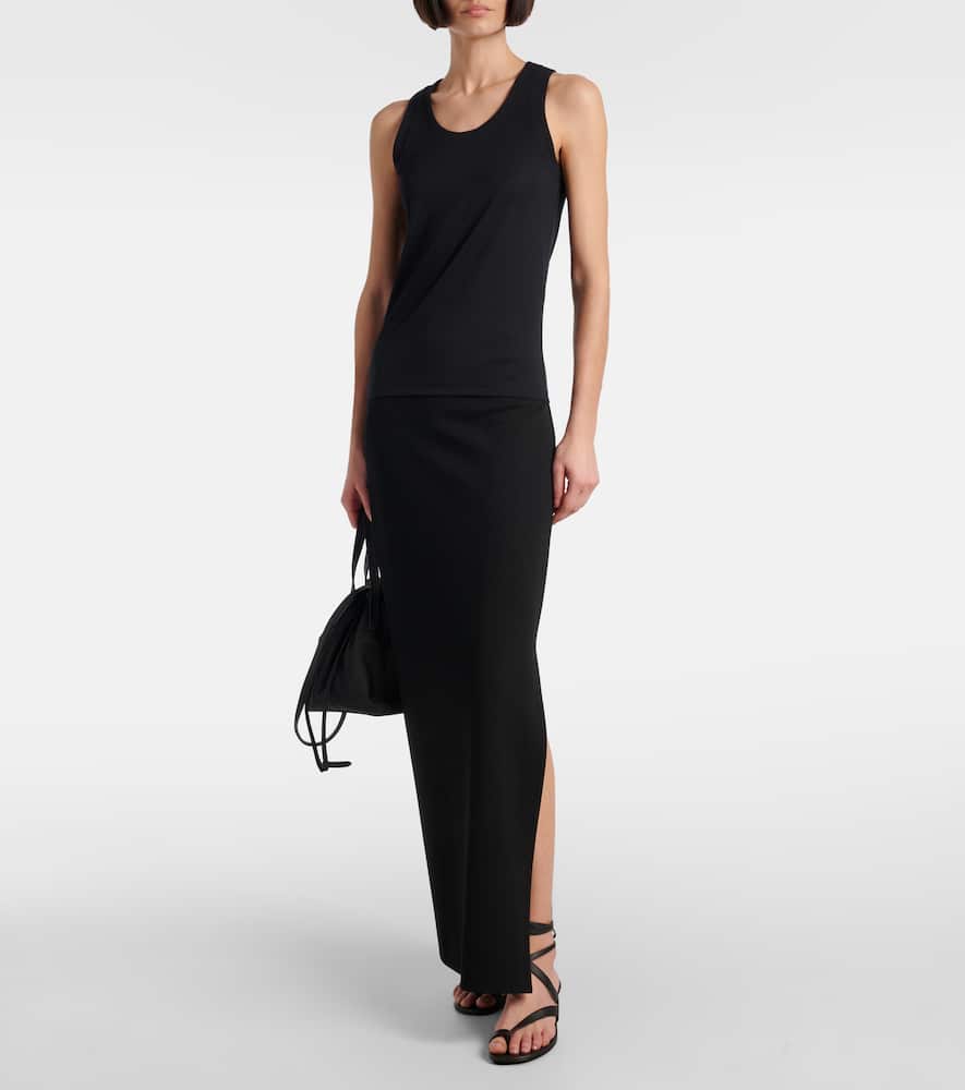 Lilth crêpe jersey pencil skirt