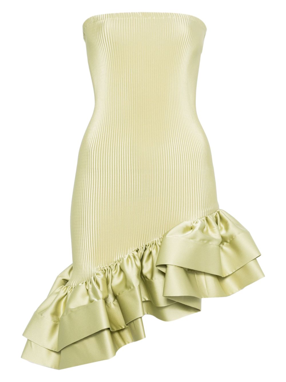 L'IDÉE Volant mini dress - Green