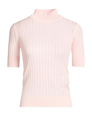 Woman Turtleneck Light pink Size XS Silk, Wool