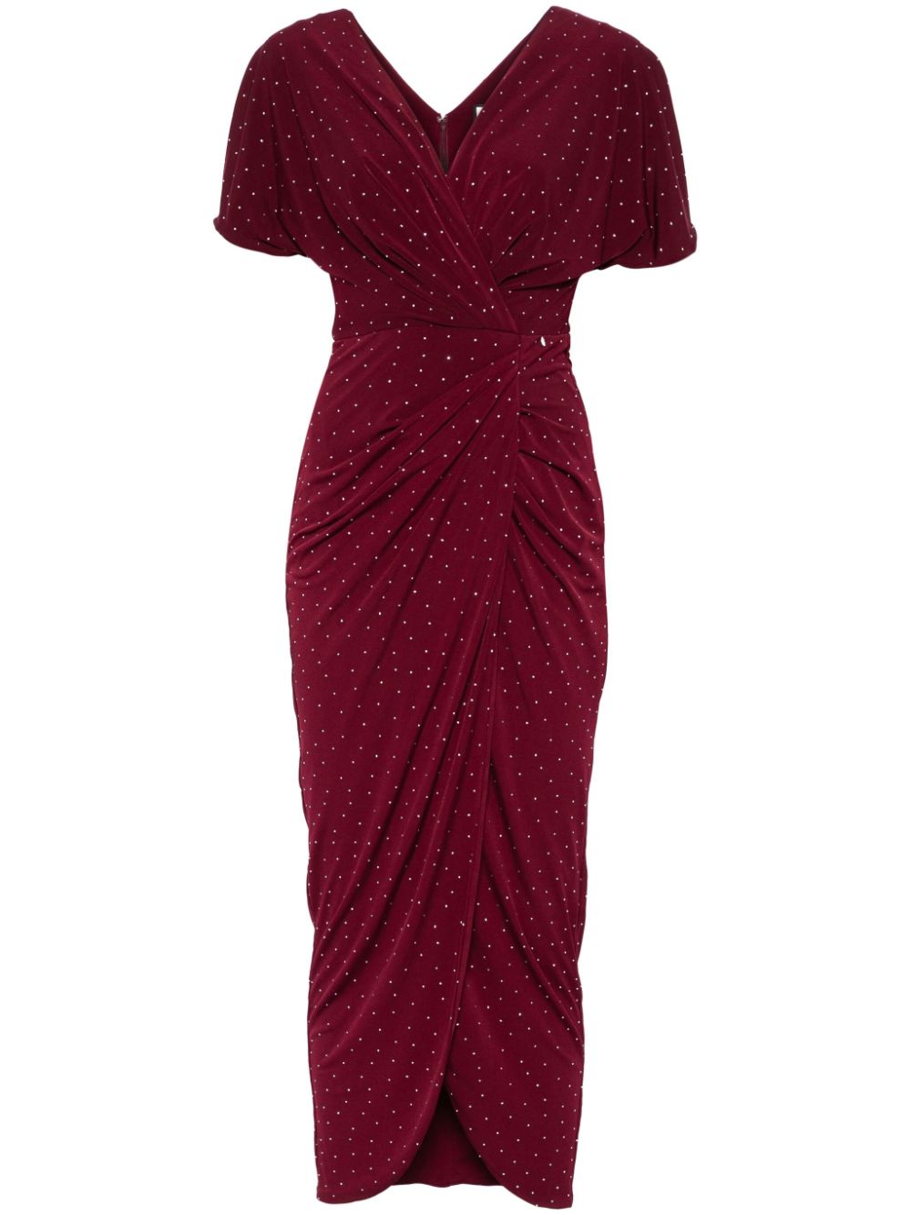 Crystal-embellished maxi dress - Red