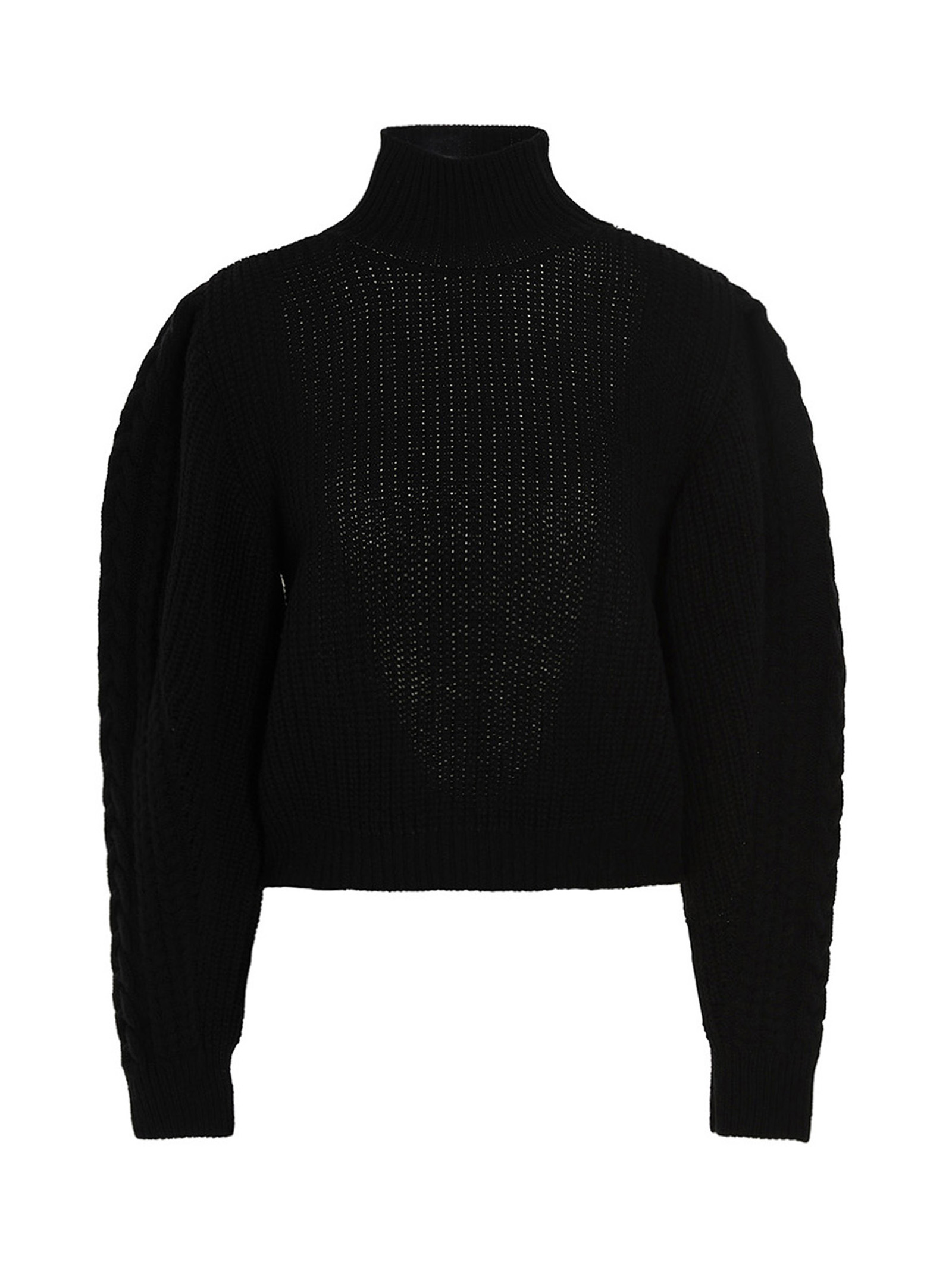 MIXIK Black Wool Women's Cardigan