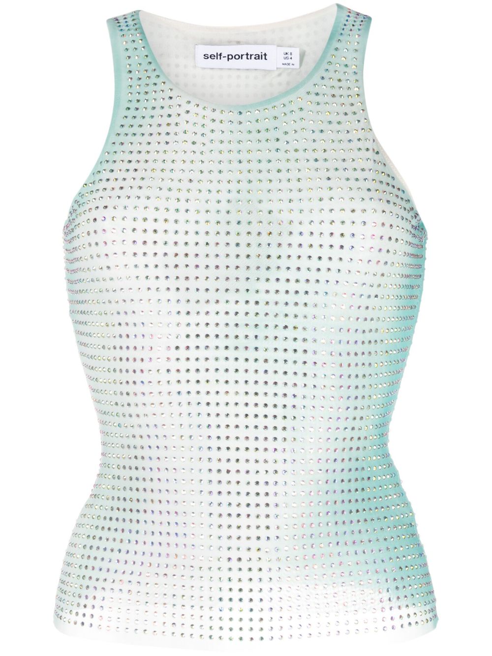 Embellished tank top - Green