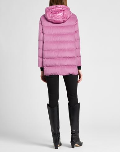 Woman Puffer Mauve Size 10 Silk, Cashmere