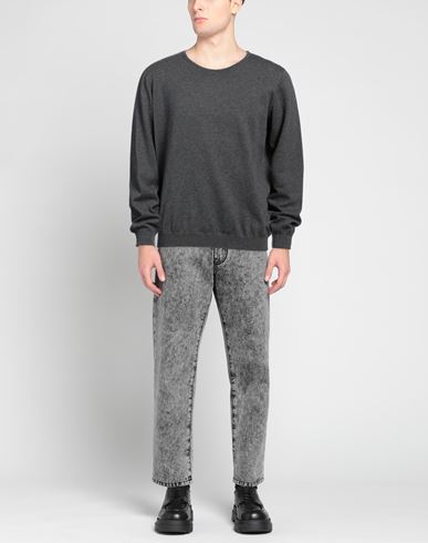 Man Sweater Grey Size 3XL Cotton, Wool