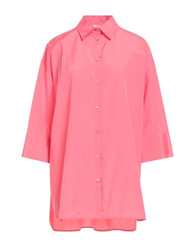 Woman Shirt Coral Size 10 Cotton, Polyester