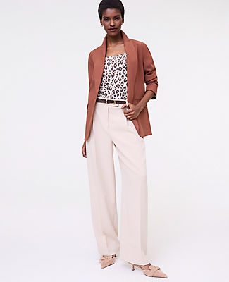 Ann Taylor The Longline Blazer in Bi-Stretch Twill