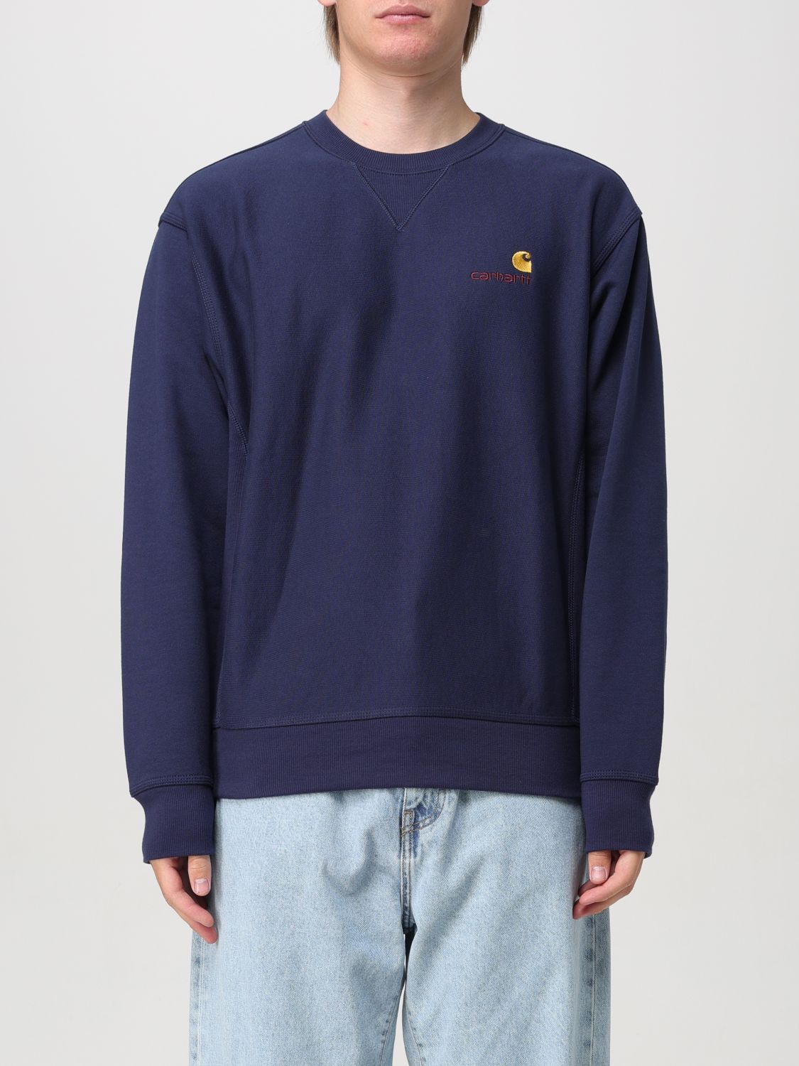 Sweatshirt Men color Blue