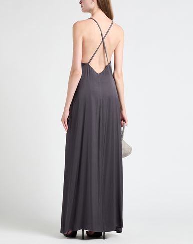 Woman Maxi dress Charcoal Size 10 Viscose