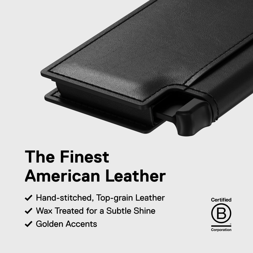 Men's Wallet - Smiley x Ekster Premium Slim Men's Wallet Trackable Wallet Leather Smart Wallet RFID Blocking