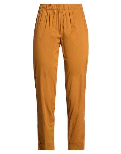 Woman Pants Tan Size 4 Cotton, Polyamide, Elastane