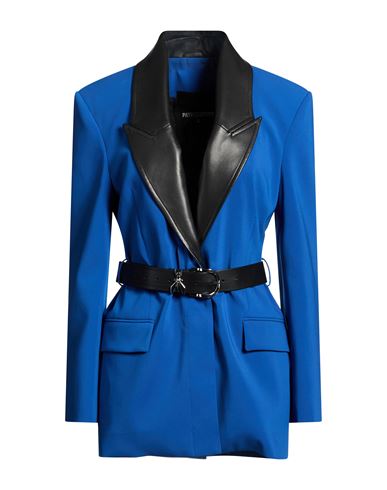 Woman Blazer Blue Size 8 Polyester, Elastane