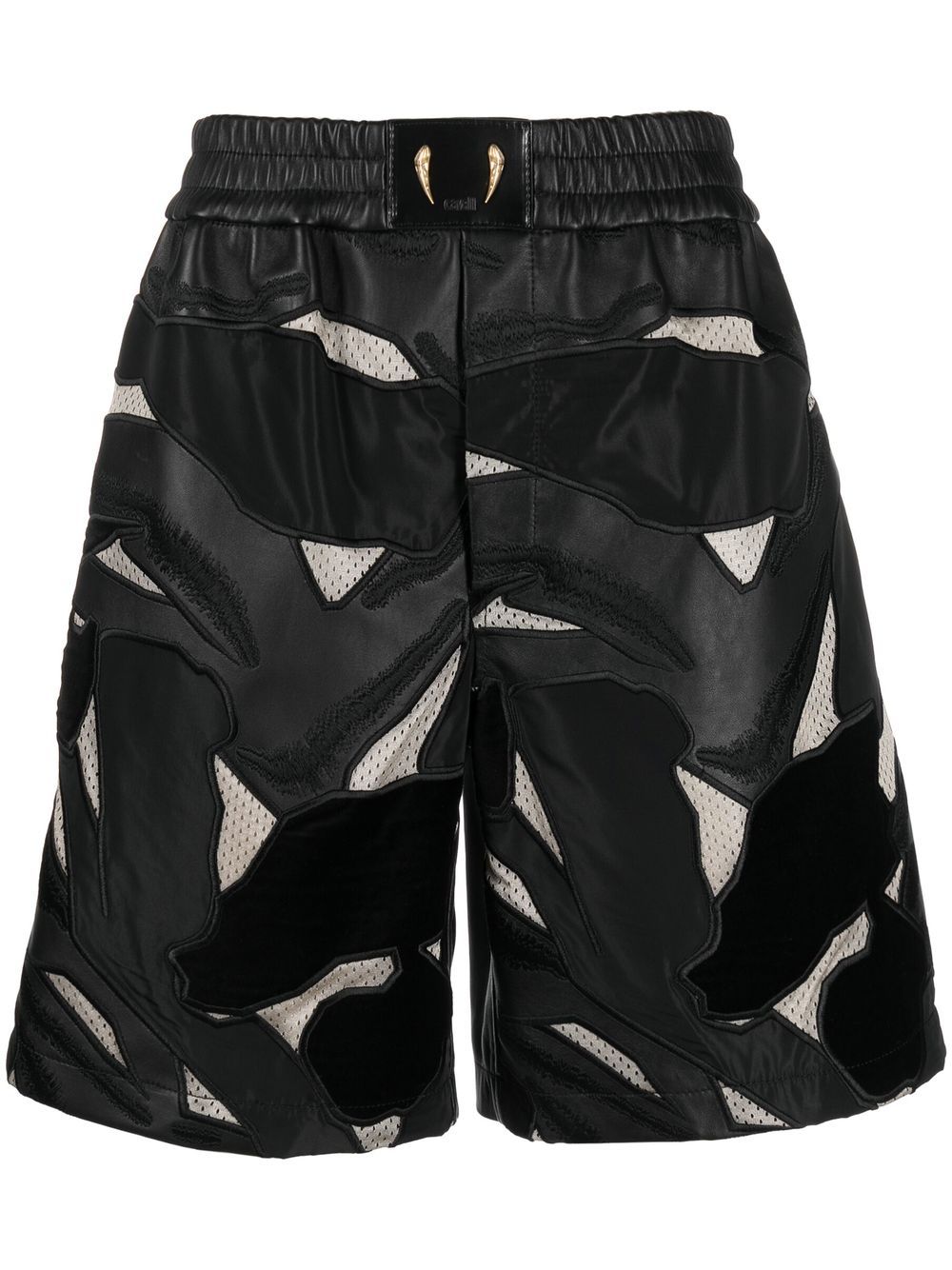 Graphic-print shorts - Black
